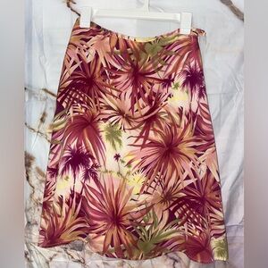 Vintage Tommy Bahama palm print skirt
